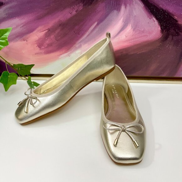 Marc Fisher‎ LTD Ubet Ballet Flat in Gold Size 9.5 - Picture 7 of 9